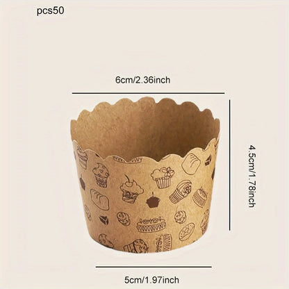 Caissettes Muffins Kraft Premium™ – Présentation digne d’une pâtisserie