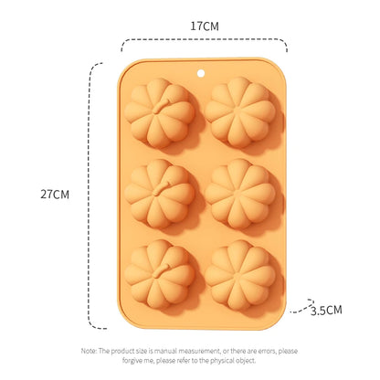 Moule Citrouille en Silicone – 9 Petits Gâteaux d'Automne et d'Halloween (lot de 3 moules)