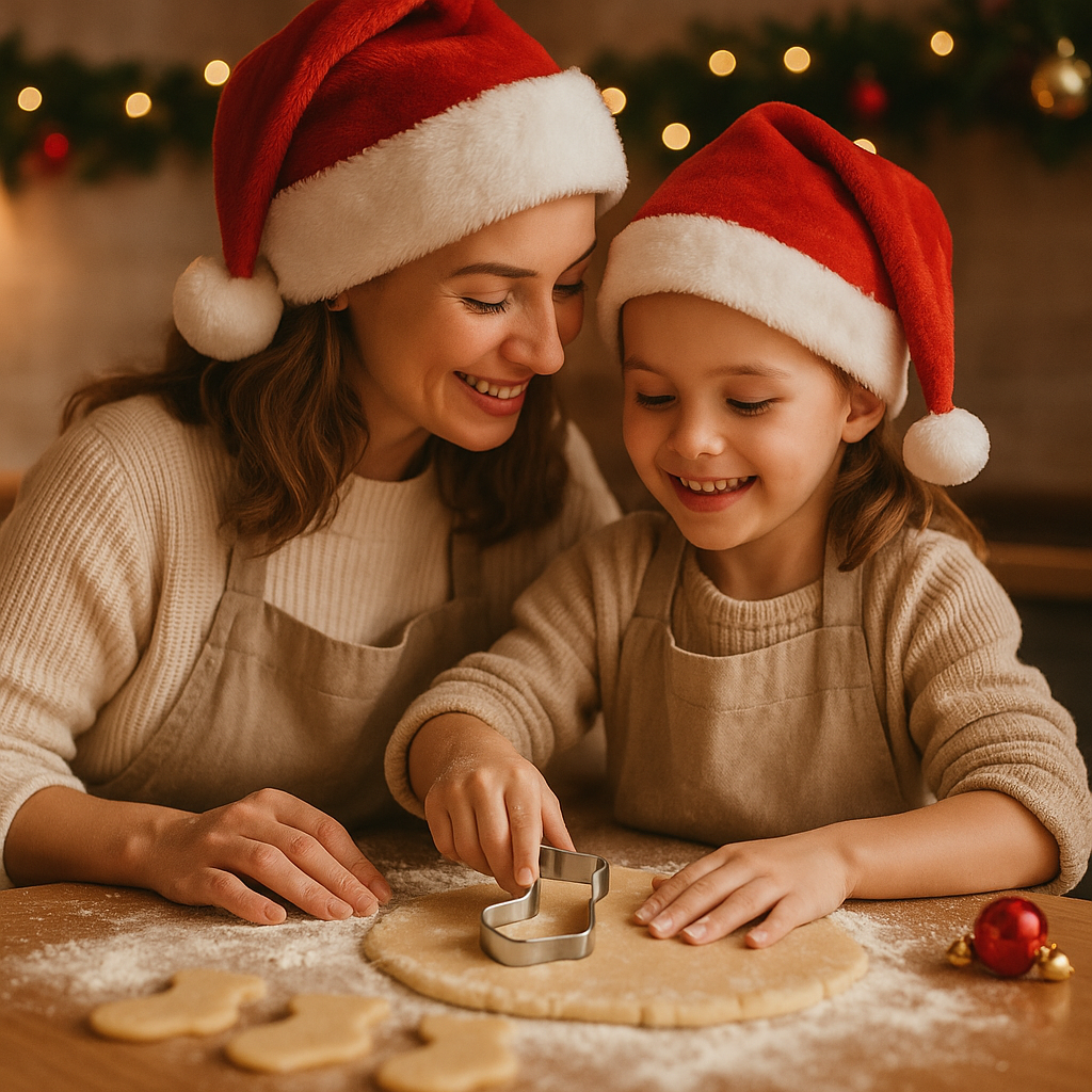 moment de partage en famille, ambiance chaleureuse et festive.