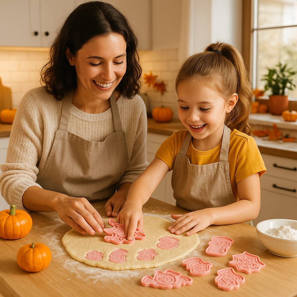 Emporte-pièce Halloween™ – Set ludique rose poudré