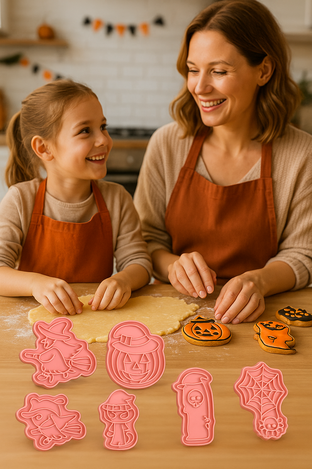 Emporte-pièce Halloween™ – Set ludique rose poudré