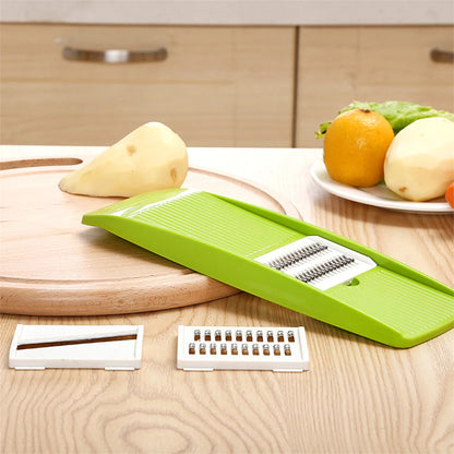 Mandoline cuisine Slicer Plate avec ses lames interchangeables pour réaliser différentes découpes de légumes
