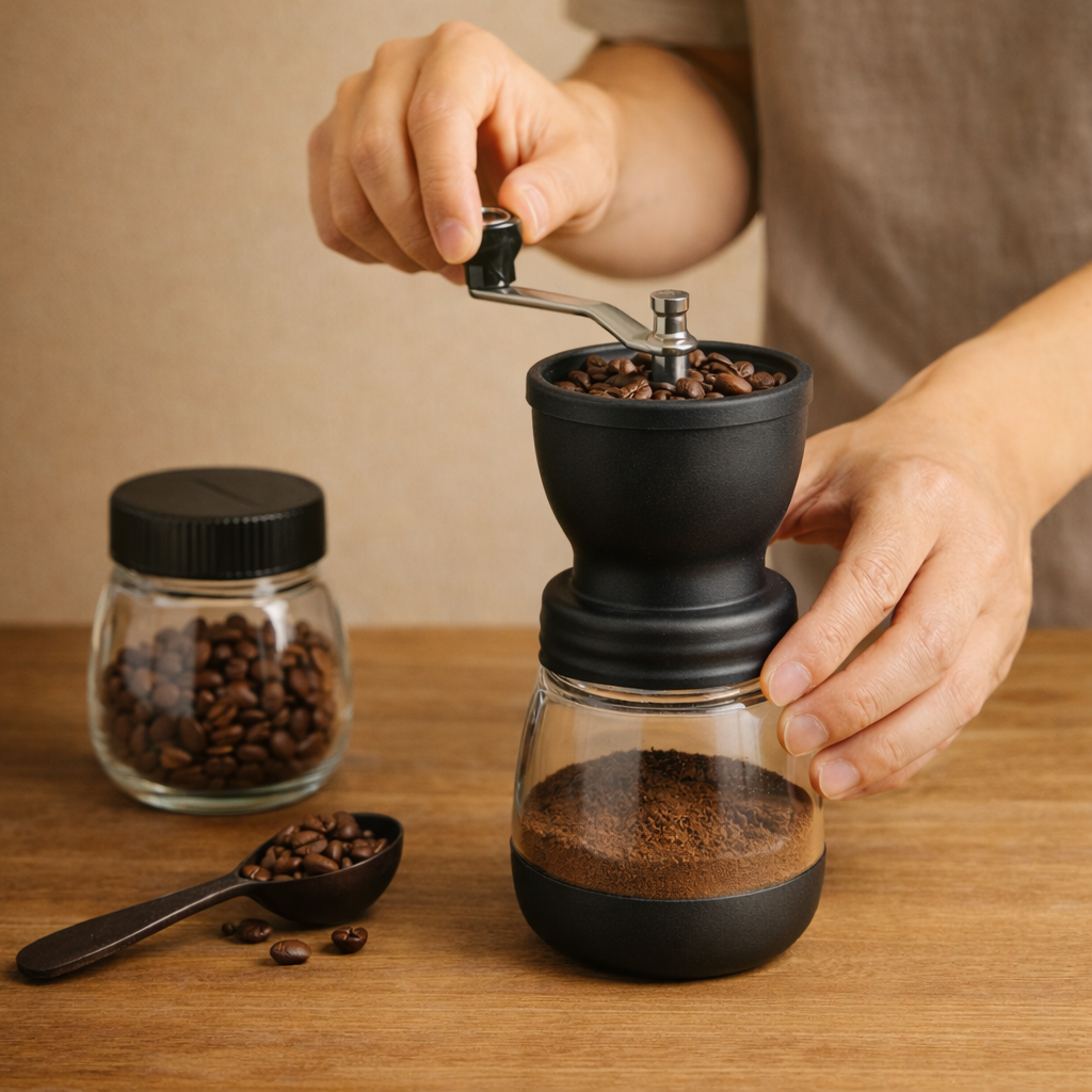 moulin à café manuel avec mouture fraîche